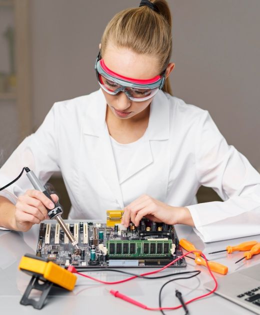 front-view-female-technician-wit